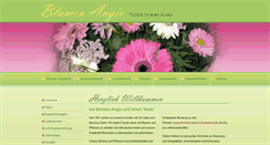 Desktop Screenshot of blumen-angie.at